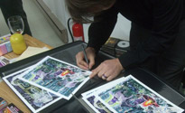 Signing prints @ Galerie Le repaire des 100 talents, Montreal